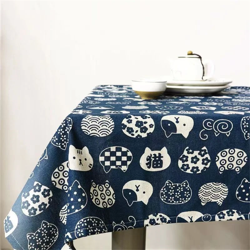 Desk Setup Japan - Ins nappe coton lin Art japonais