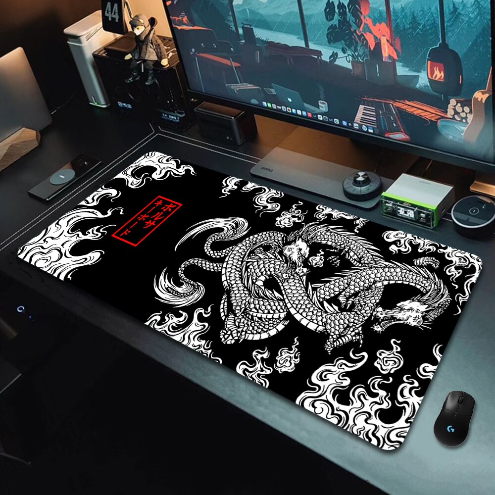 Desk Setup Japan - Tapis de souris de jeu Dragon