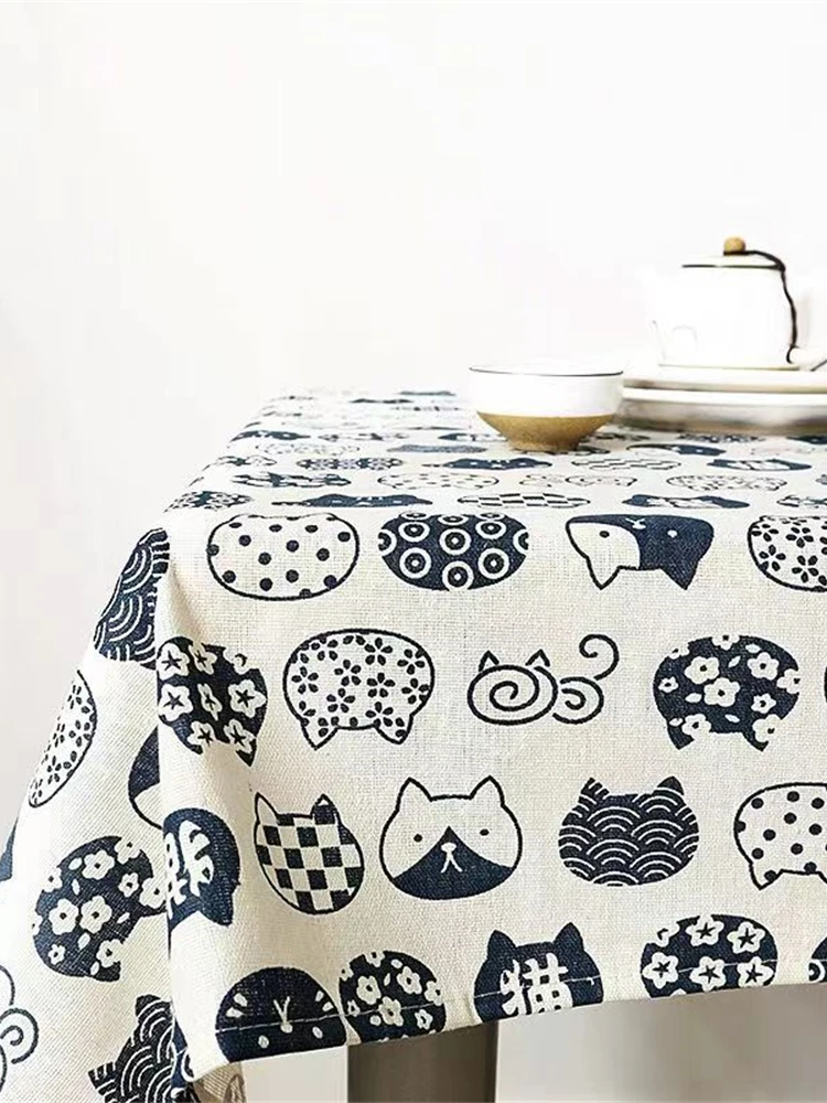 Ins nappe coton lin Art japona - Desk Setup Japan avis et prix