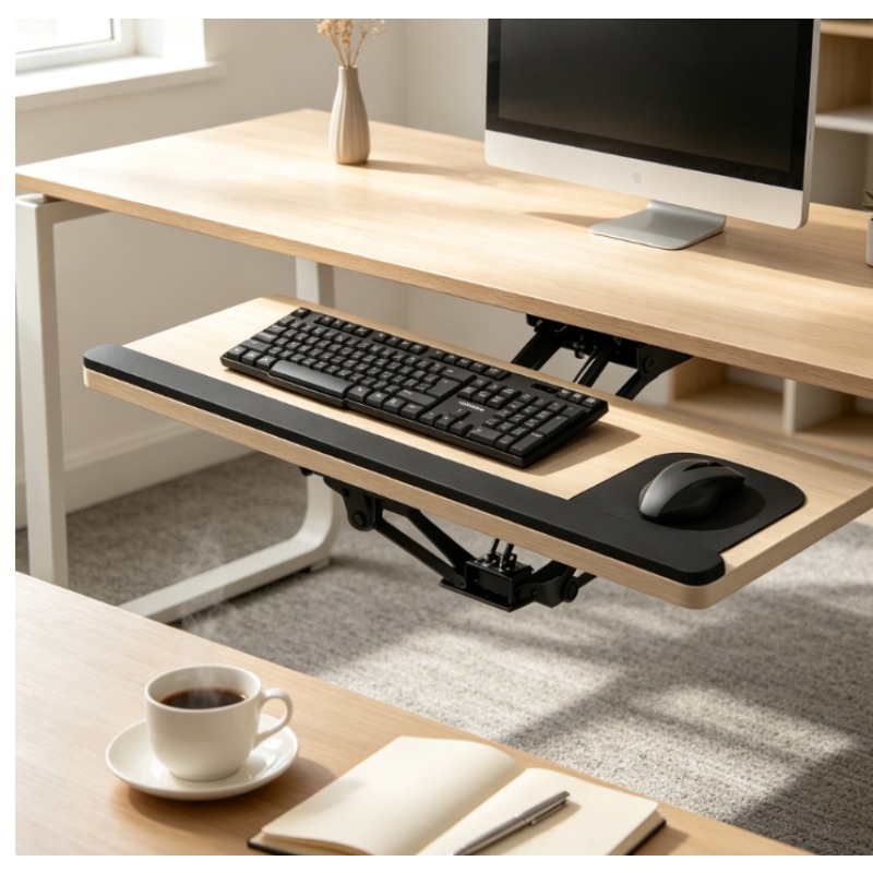 Plateau de clavier coulissant  - Desk Setup Home avis et prix