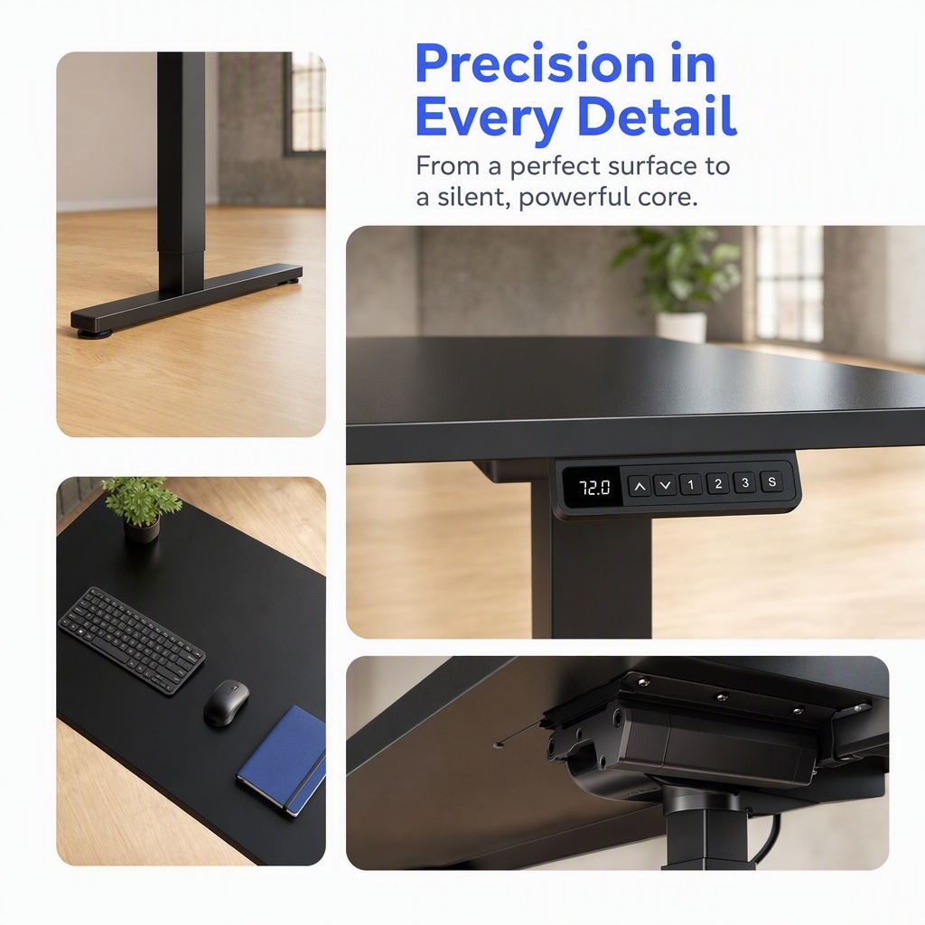 Bureau électrique réglable en  - Desk Setup Height avis et prix