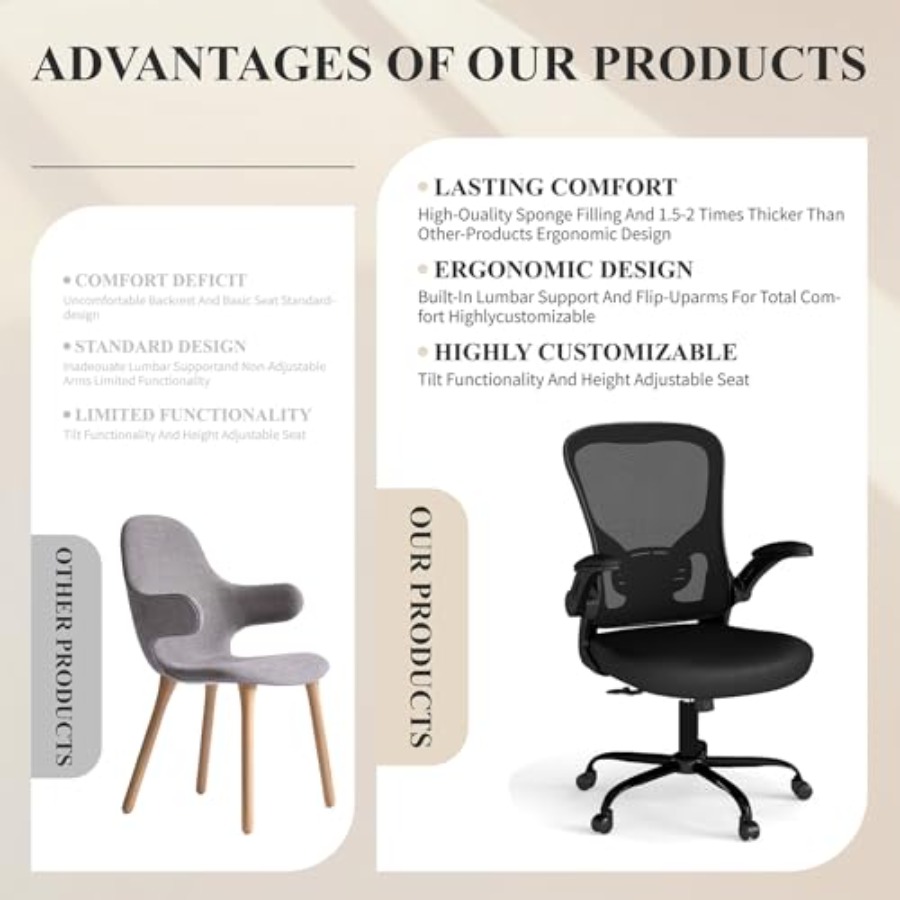 Chaise de bureau en maille, ch - Desk Setup Height avis et prix