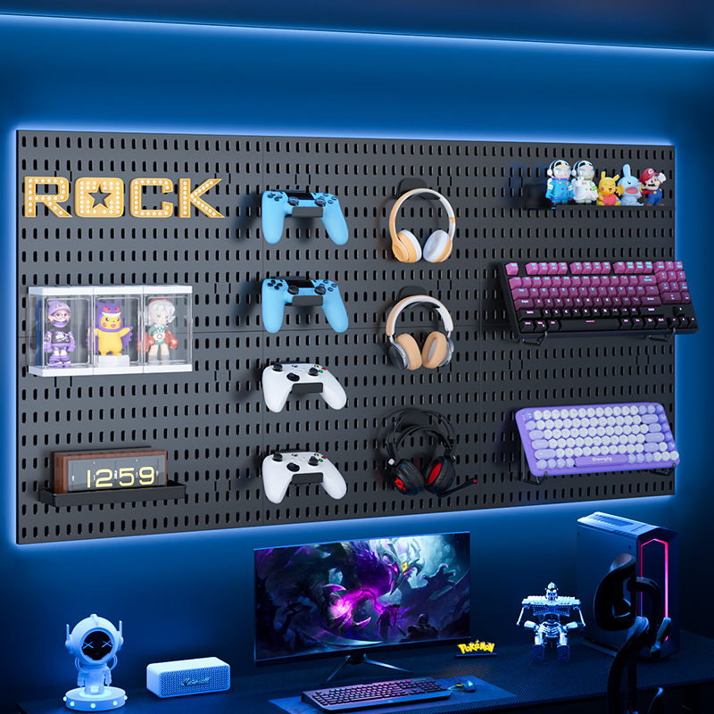 Gaming Gear Pegboard : mural,  - Desk Setup Kit avis et prix