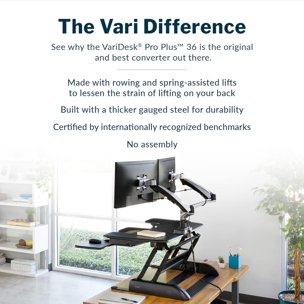 Desk Pro Plus 36, convertisseu - Desk Setup Height avis et prix